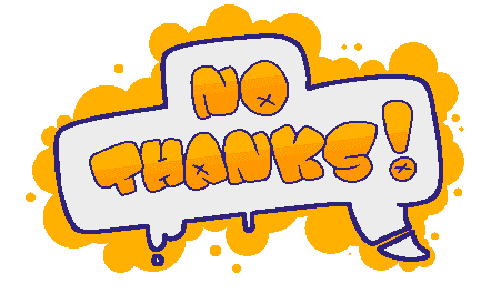 Original No Thanks graffiti artwork
