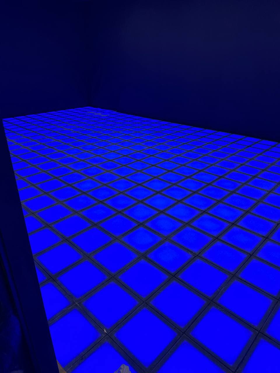 LED installation photographed during GriddyGrid development