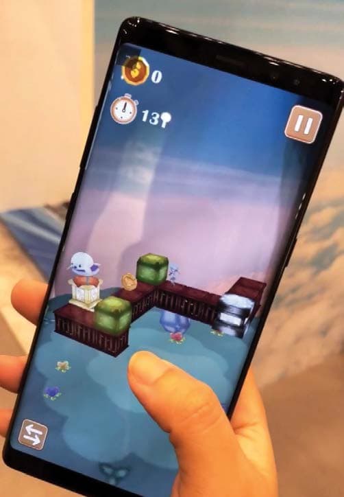 A phone displaying Seal No To Drugs gameplay with the seal character, platforms, timer and score